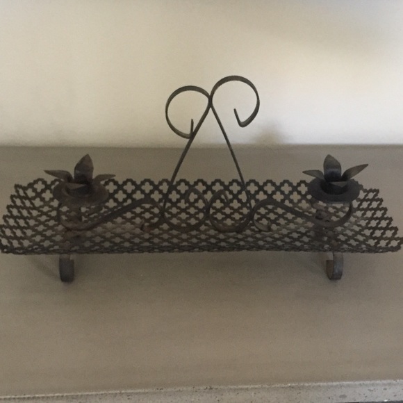 Other - VINTAGE METAL CANDLE HOLDER